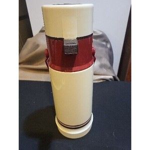 Vintage Thermos Touch Top 2 Liter Classic Stoneware Design